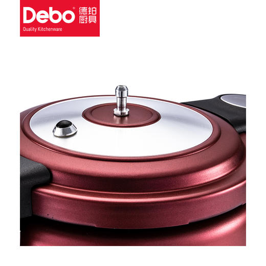Debo德铂德国品牌铂特合金压力锅燃气电磁炉通用.中国红4L大容量 商品图1