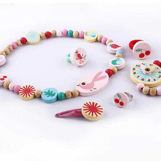 Djeco小女孩项链手链饰品儿童公主首饰配饰串珠玩具diy套装装饰 商品图2