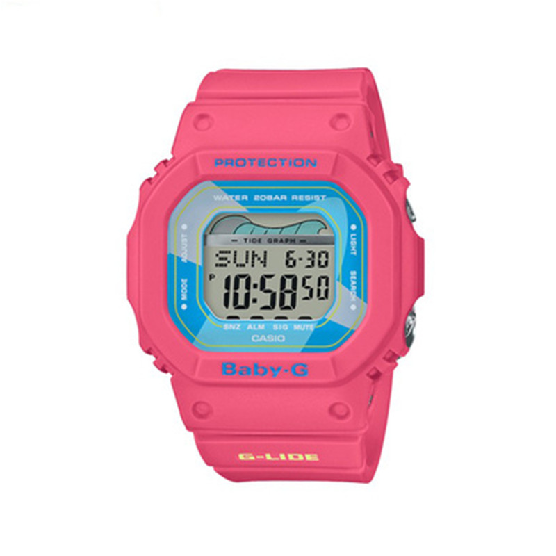  【全球联保】日本卡西欧CASIO BABY-G系列防水防震运动电子女表粉红色BLX-560VH-4JF 日本直邮JPY带授权招加盟代理