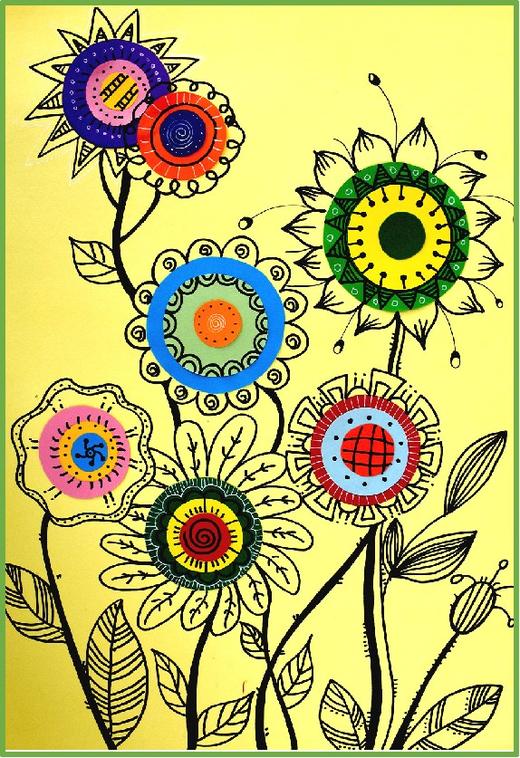 《线描花卉》【自动发货：下单后，点击手机短信中收到的链接，即可获取文件下载的链接；如有任何问题，可添加客服微信hm33268获得帮助】 商品图0