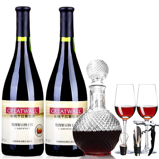 长城优级解百纳干红葡萄酒大肚瓶 整箱750ml*6瓶包邮 商品图2