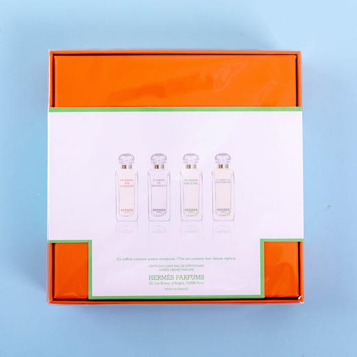 法国爱马仕迷你Q版香水礼盒7.5ml*4（橘彩星光系列/花园系列） 商品图5