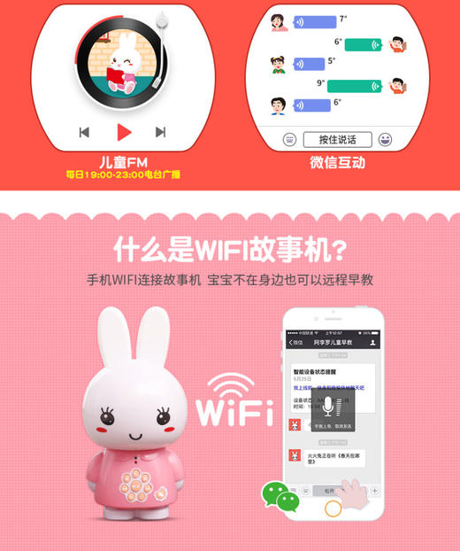 火火兔G6S早教机故事机智能WiFi粉色JPY带授权招加盟代理 商品图4