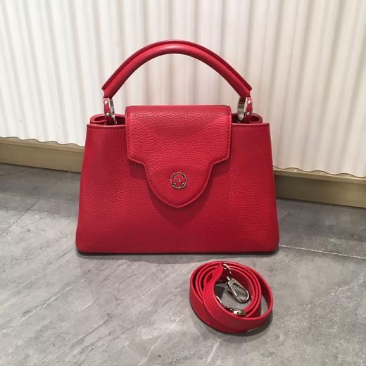 98新 lv capucines bb 红色手柄款