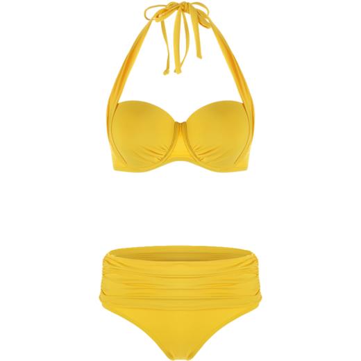 sisia比基尼三件套泳衣三点式泳装 明亮百合花SS182W10S8I 商品图4