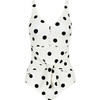 sisia2020新款欧美泳衣女性感白色波点仙女范显瘦遮肚ins连体泳衣 商品缩略图4