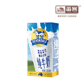 德运全脂牛奶*6瓶/排