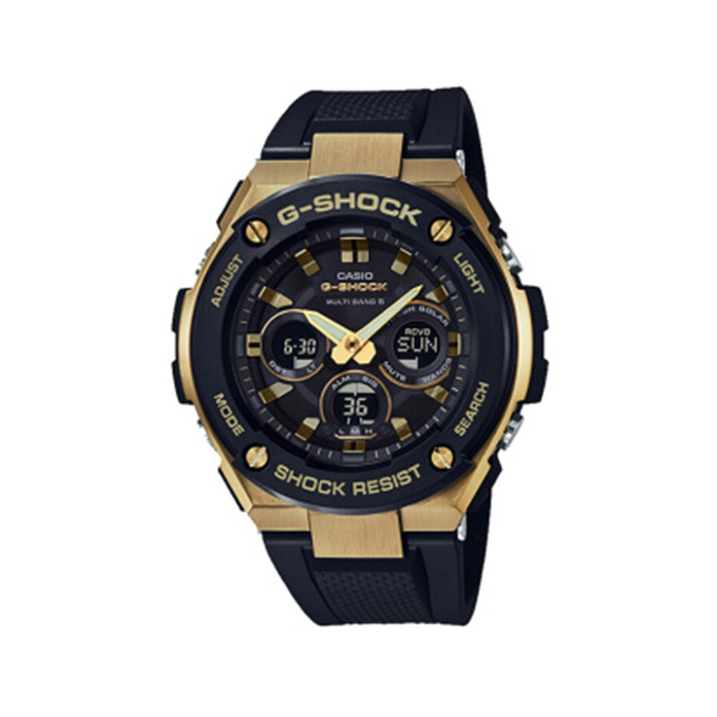 【全球联保】日本卡西欧CASIO G-STEEL电波太阳能商务休闲男士手表GST-W300G-1A9JF 日本直邮JPY带授权招加盟代理