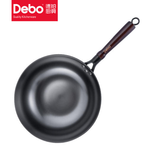 Debo德铂德国品牌物理匠釜臻匠不粘炒锅无涂层精铁铸铁炒菜锅 商品图7