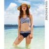 sisia新款性感大胸比基尼条纹海军风小胸聚拢出国游泳衣女三件套 商品缩略图0