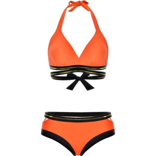 Sisia新款比基尼泳衣显瘦分体度假温泉沙滩泳衣 漫步海岸SS201W01S2A 商品图4
