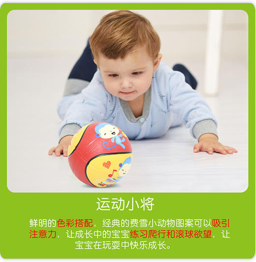 费雪 儿童篮球 宝宝健身球 儿童玩具 颜色混发 F0525JPY带授权招加盟代理 商品图5