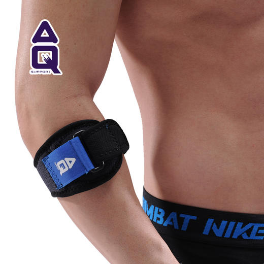 AQ护肘男透气网球肘羽毛球健身卧推高尔夫球肘护具护臂加压轻薄 松紧可调节 束缚性强 商品图0