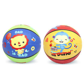 费雪 儿童篮球 宝宝健身球 儿童玩具 颜色混发 F0525JPY带授权招加盟代理