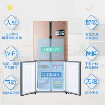 海尔（Haier）冰箱BCD-458WDIAU1 商品图2