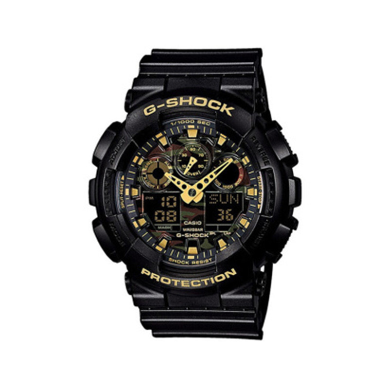 【全球联保】日本卡西欧CASIO G-SHOCK黑金多功能大表盘运动男士手表GA-100CF-1A9JF日本直邮JPY带授权招加盟代理