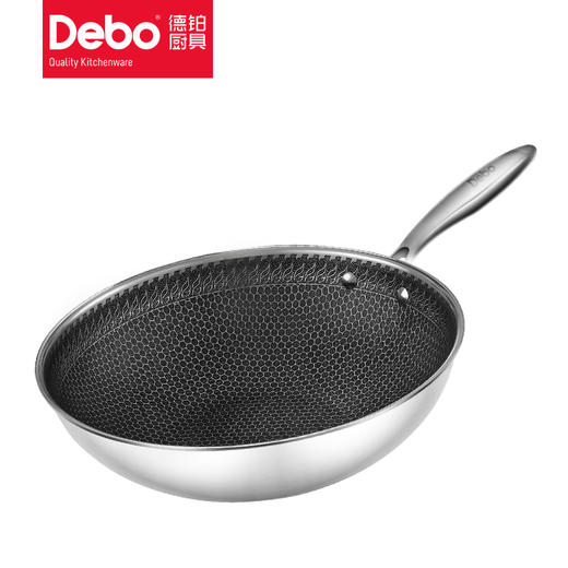 德国debo安东尼奥不粘锅炒锅炒菜锅家用不锈钢炒锅 商品图1