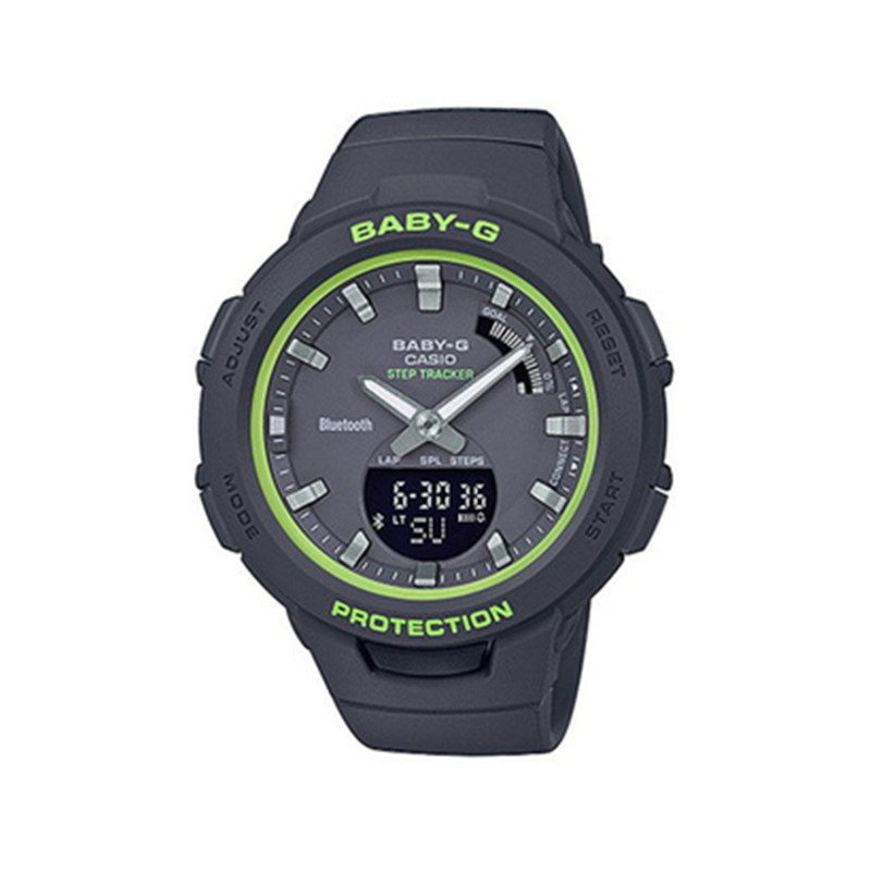 【全球联保】日本卡西欧CASIO G-SQUAD运动防水女士手表BSA-B100SC-1AJF 日本直邮JPY带授权招加盟代理