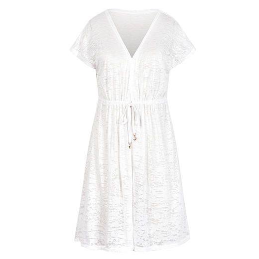 sisia比基尼罩衫海滩度假防晒沙滩外套腰部抽绳设计显瘦82W06S26 商品图4