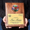 奖牌定制定做木质授权牌黑胡桃实木金箔证书荣誉加盟牌代理牌匾 商品缩略图1