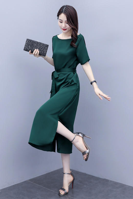 修身显瘦，简约女人时尚系带连衣裙CQ-BX1512 商品图4