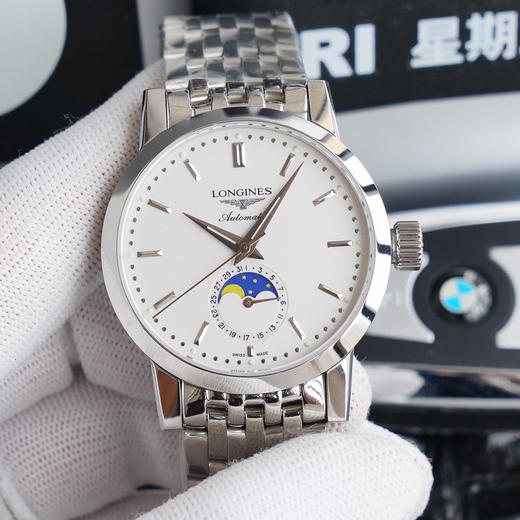 浪琴Longines经典复古系列1832 
L4.826.4.92.2月相腕表登场！简约优雅尽显从容气度！ 商品图1