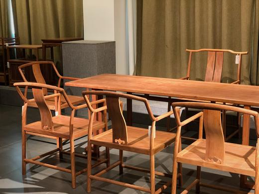 红桥红  家具严选  缅甸花梨（大果紫檀）  【216 新中式茶桌 七件套】 商品图2