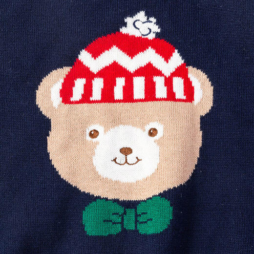 贝贝怡童装新款秋季男童宝宝时尚卡通套头帅气毛衣针织衫毛线衣203S2472
 商品图6