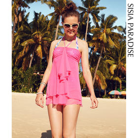 sisia沙滩巾海边度假比基尼泳衣罩衫夏裹裙防晒披纱巾82W06S8e