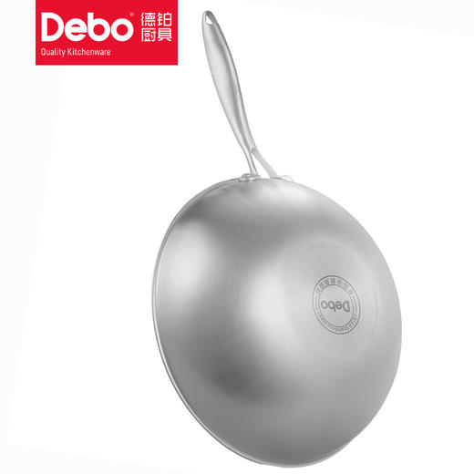 德国debo安东尼奥不粘锅炒锅炒菜锅家用不锈钢炒锅 商品图5
