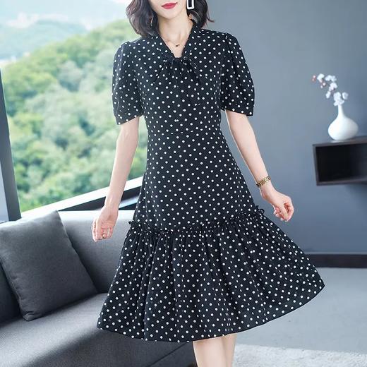 时尚韩版，显瘦气质洋气波点连衣裙YKYM-020-8218 商品图2