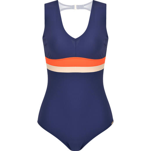 sisia新款欧美连体泳衣大胸性感小胸聚拢v领露背沙滩温泉泳衣女 商品图4