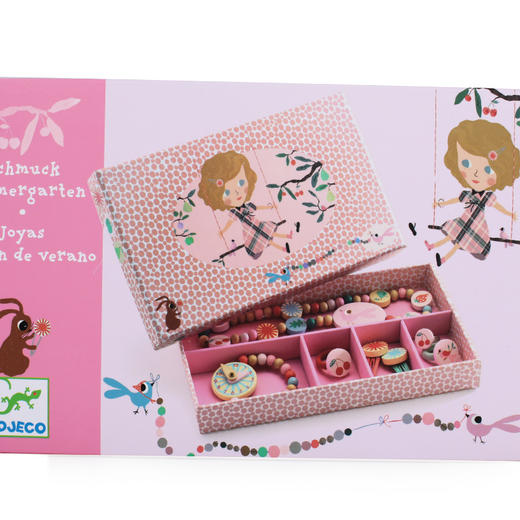 Djeco小女孩项链手链饰品儿童公主首饰配饰串珠玩具diy套装装饰 商品图9