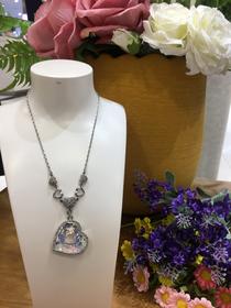 2F紫兰合成水晶项链