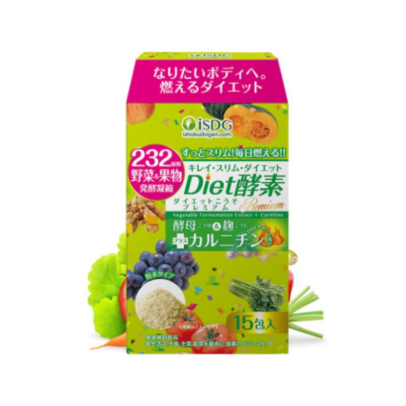 ISDG日本进口diet果蔬酵素粉末15支/盒JPY带授权招加盟代理