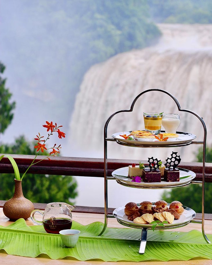黄果树柏联温泉酒店下午茶(独特观瀑位 精美下午茶 可选观瀑/酒店内