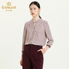 乔万尼早秋新款V领衬衫设计感长袖通勤OL风洋气宽松显瘦上衣ES3C528 商品缩略图1