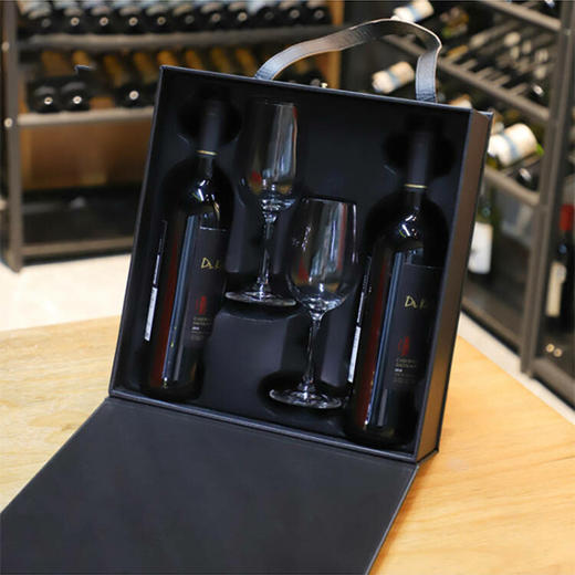 【长期有货】双支装红酒大皮盒手提带酒杯款 一箱5个 商品图5