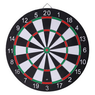 狂神健身飞标盘飞镖靶飞镖盘套装植绒17寸健身娱乐KS0151送6支镖针 商品图1