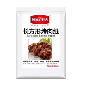 瑞康新鲜生活1049长方形烤肉纸25*35cm