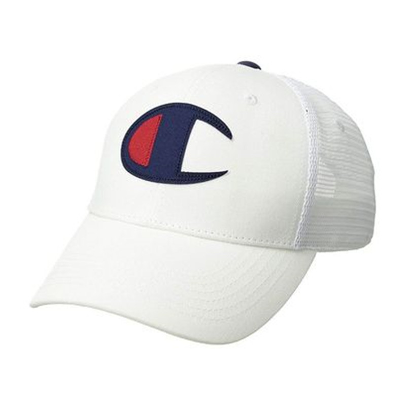 美国冠军Champion时尚潮款大LOGO刺绣鸭舌帽棒球帽白色【美国直邮】JPY带授权招加盟代理
