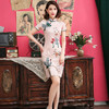 YC-6011旗袍年轻款新式中国风短款现代日常夏季连衣裙 商品缩略图4