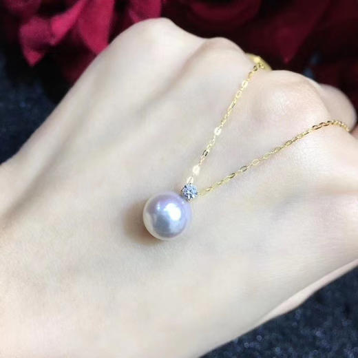 云意轩定制15天发货海水akoya珍珠王妃款吊坠859mm