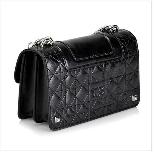 意大利pinko品高女包牛皮珍珠铆钉单肩斜跨包1p21bpy5f8z99香港直邮