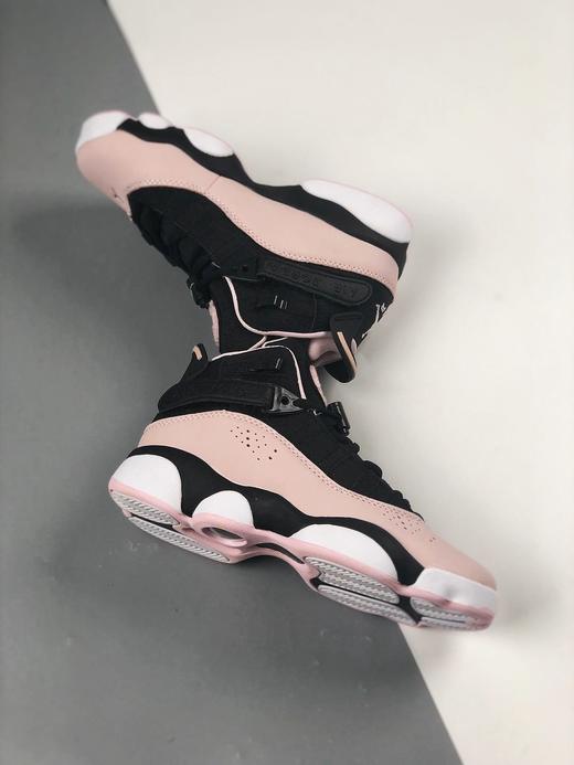 女鞋airjordan6ringspjtucker黑白粉籃球鞋aj六冠王