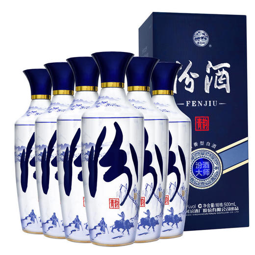 汾酒大师青韵 53度清香型白酒  整箱6瓶*500ml包邮 商品图0