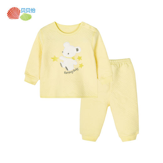 贝贝怡婴儿套装秋冬季加厚保暖上衣裤子两件套儿童家居服BB8216
 商品图6