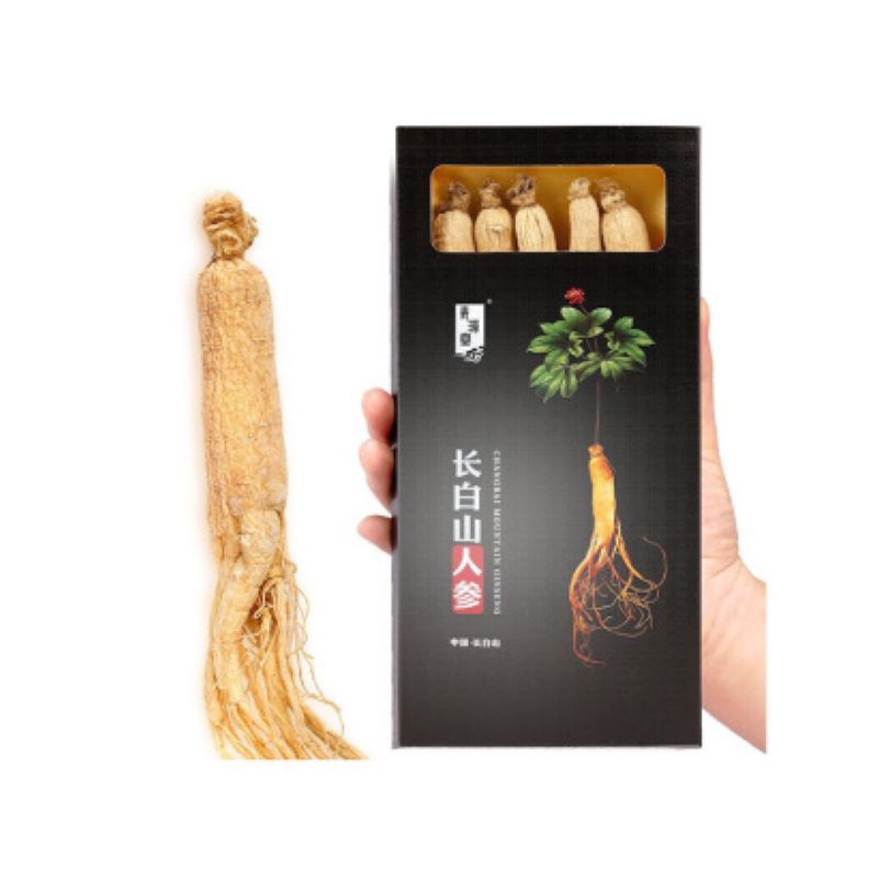 青源堂 人参 精选吉林长白山人参生晒参 50g/盒 礼盒装5支50g 礼盒装JPY带授权招加盟代理
