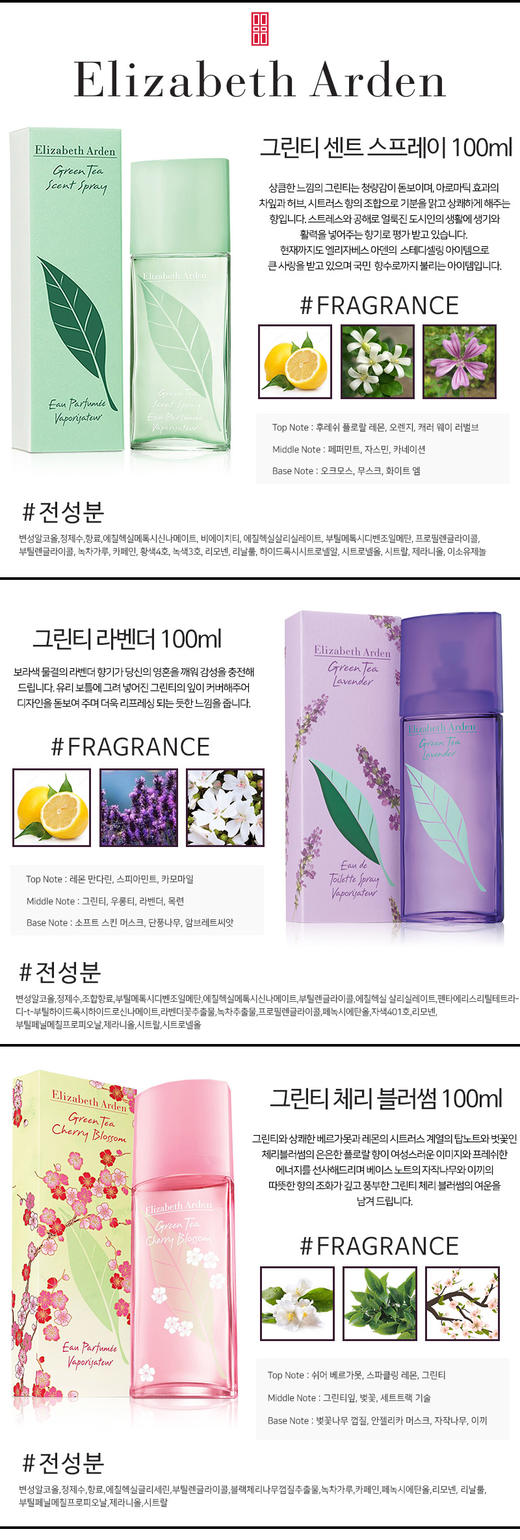 伊丽莎白雅顿Elizabeth Arden 周年庆绿茶薰衣草樱花第五大道真爱香水身体乳除臭剂防晒霜润肤乳套装JPY带授权招加盟代理 商品图4