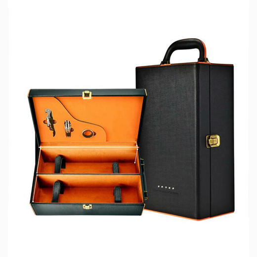 双支红酒小皮盒（带钻） 一箱10个 商品图0